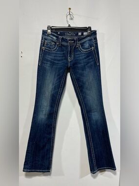 Miss Me Jeans Bootcut Bling Pocket Women’s Size 28 Inseam 32”